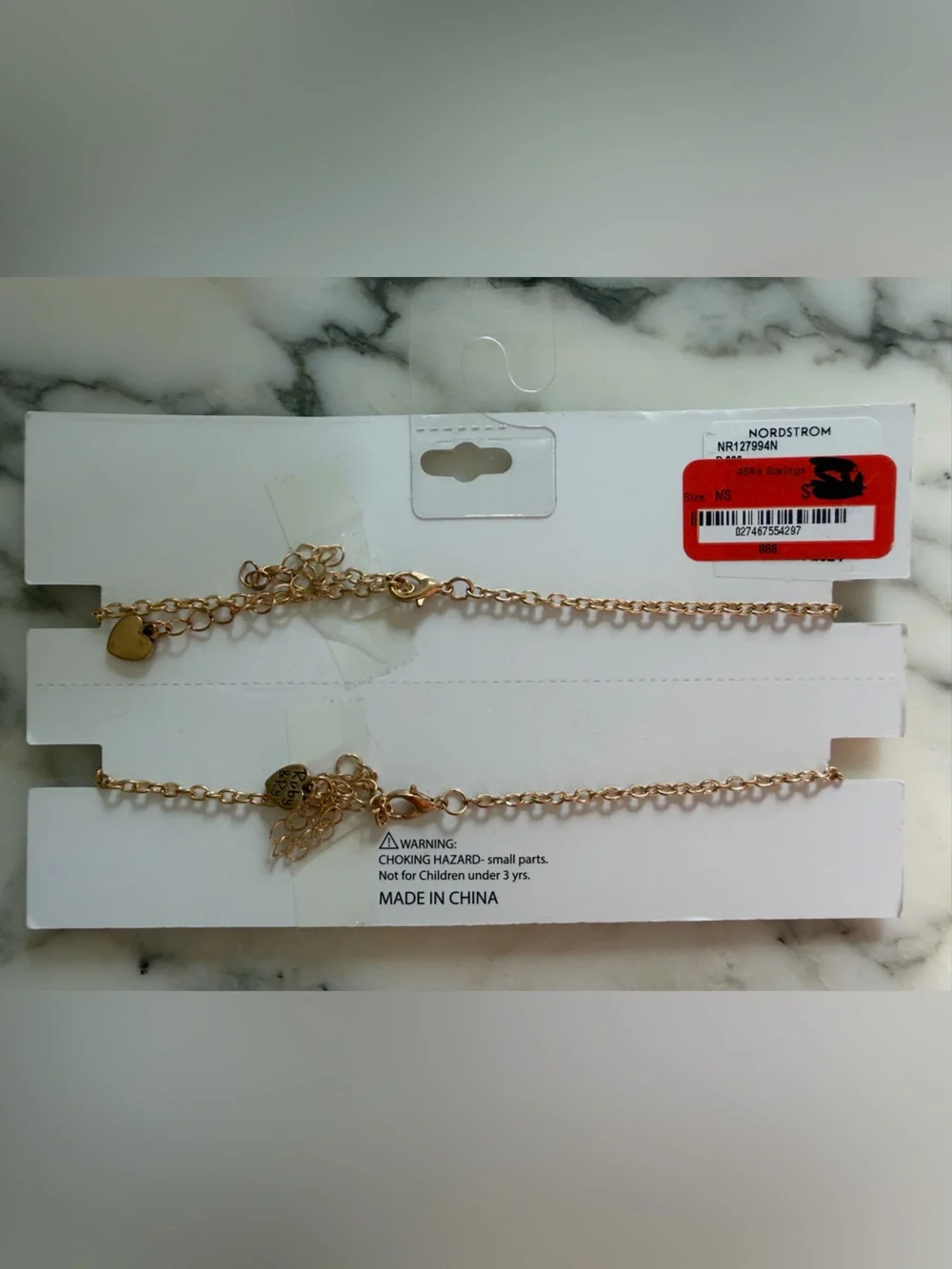 NWT Piper & Jax BFF Besties Tear & Share Friendship Necklaces Set of 2